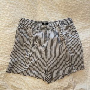 H&M pinstripe shorts